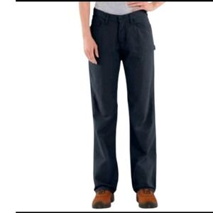 Carhartt FR Flame Resistant Women's Navy Blue Work Pants NFPA 2112 Size 2‎ x 32